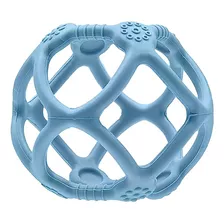 Mordedor Bola Em Silicone Azul Flexivel 15636 - Buba Liso