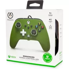 Control Alambrico Power A Xbox One/ X|s Verde Soldier - Nuev