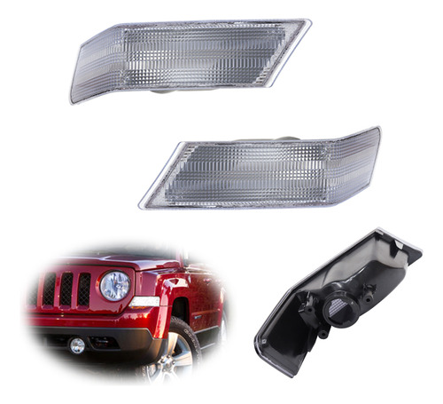 Carcasa De Luz De Seal Delantera Para Jeep Patriot 2007-17 Foto 9