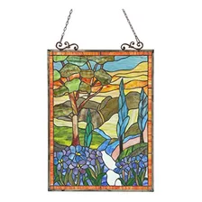 Chloe Iluminación Almos Tiffanyglass Floral Ventana Panel 18