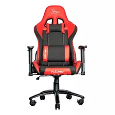 Silla Gamer Kultec Serie X2 Vinipiel Rojo 150kg Kltx-113 /v Material Del Tapizado Cuero Sintético