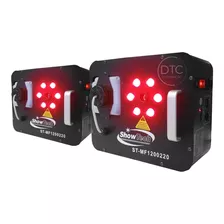 2 Máquina De Fumaça 1200w Up 6 Leds Triled Rgb 110v Ou 220v