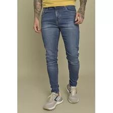 Calça Skinny Masculina Lavagem Stone Dialogo Jeans Lisa