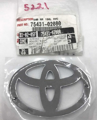 Emblema Trasera Toyota Corolla 08-10 Lib5221 7543102080 Foto 2