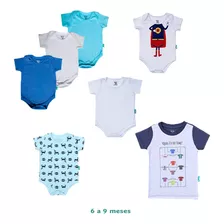 Kit Roupa Infantil 12 Peças Bebê Menino Atacado