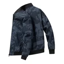 Chamarra Impermeable Hombre Miveni Cortavientos Camuflada