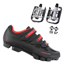 Sapatilha Mtb Absolute Nero Ii + Pedal Wellgo C2 Plataforma