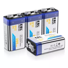 Ebl Bateras Recargables De 9 V Nimh Everyday 280 Mah 9 V Par