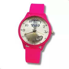 Relógio Feminino Resistente Pulseira Silicone Pink (32)