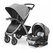 Carriola De Paseo Chicco Bravo Trío Travel System Parker Con Chasis Color Plateado