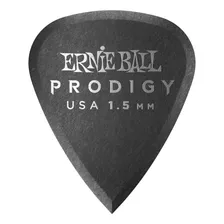 Puas De Guitarra Ernie Ball Pack X 6 Prodigy 1.5 Mm 1s Color Negro Tamaño 1.5 Mm