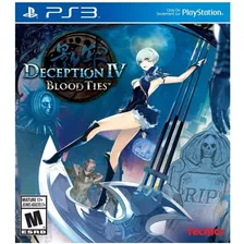 Game Jogo Deception Iv 5 Blood Ties Ps3 Playstation Fisico