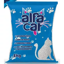 Arena Para Gato Alfa Cat 5pzs De 5kg Total 25 Kg X 30kg De Peso Neto Y 6kg De Peso Por Unidad