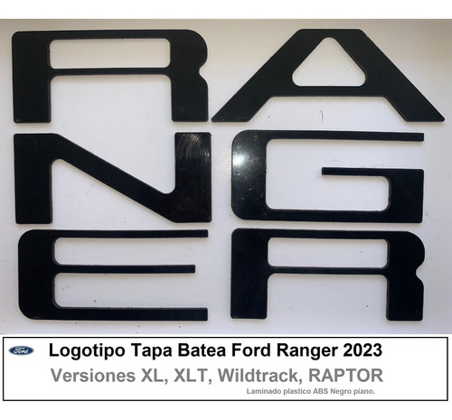 Letras Logotipo Ford Ranger 2023 Tapa Batea Todas Versiones Foto 10