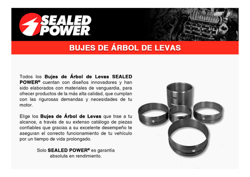 Set Bujes rbol Levas Std Lss V6 3.8l 96 A 99 Sealed Power Foto 4