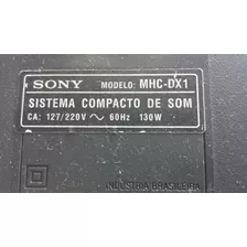 Sony Mhc-dx1 (em Partes)