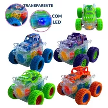 Kit 3 Carrinho Big Whell Fricção Monster Truck 4x4 Miniatura