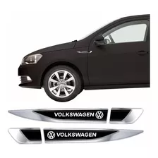 Par Emblema Volkswagen Gol Aplique Lateral Resinado Res38