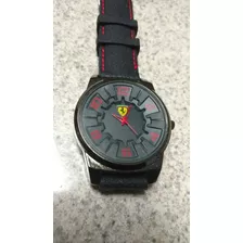 Reloj Ferrari Negro Grande 45mm Quarzo Excelente