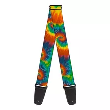 Correa De Guitarra Tie Dye Swirl Multicolor 2 Pulgadas ...