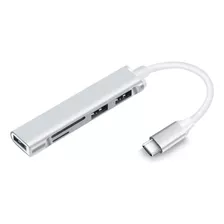 Hub Multipuertos Usb / C + Lector De Memorias Micro Sd Y Sd