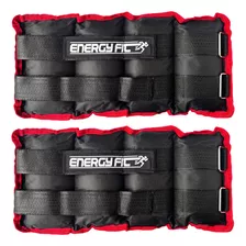 Pesas Tobilleras Par 6kg Deportivas Piernas Tobillos Fitness Rojo