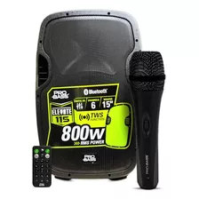 Caixa Ativa 15'' Bluetooth Elevate 115 C/microfone Pro Bass