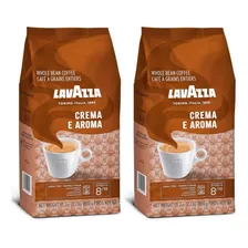 Cafe Lavazza En Granos Crema E Aroma Italia X 1 Kg-2 Unid.
