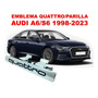 Emblema Quattro Audi A6/s6 1998-2023 Crom/negro