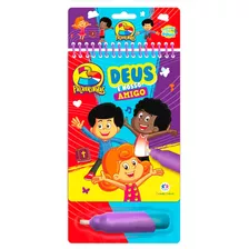 Livro Para Colorir Infantil 3 Palavrinhas - Deus É Nosso Amigo - Aqua Book