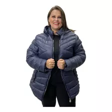 Jaqueta City Lady Nylon Com Capuz Plus Size