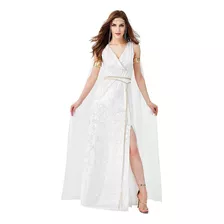 Vestido De Palco Branco De Cosplay Da Mitologia Grega Antiga