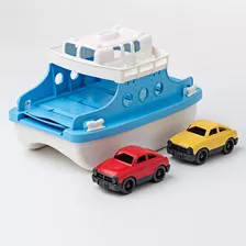 Green Toys Ferry Bote Con Miniautos De Juguete Para Banera, 