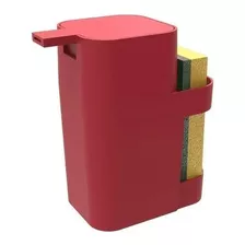 Dispenser Para Detergente E Bucha - Soprano Cor Vermelho