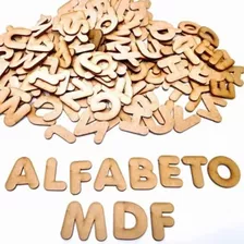 Alfabeto 6 Jogos De Letras De A A Z Mdf Crú 4 Cm.