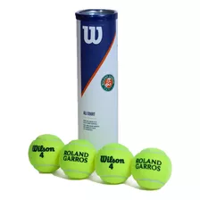 Wilson Pelotas Tubo Roland Garros Paris X4 Amar Cli