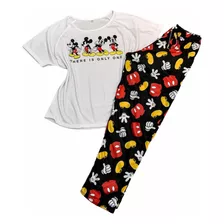 Pijama Largo Mickey Pantalon + Remera