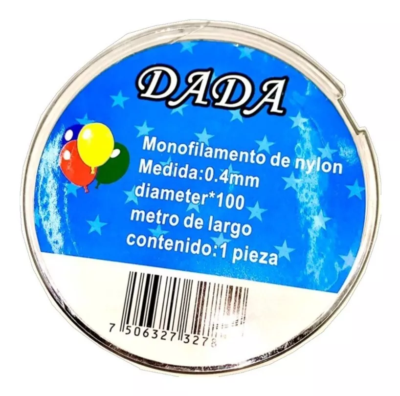 Dada® Hilo Pescar Multiuso Monofilamento Nylon 0.4mm 100m F