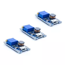 Pack X 3 Modulo Step-up Mt3608 Xy-016 Ajustable 9-26v 2a Usb