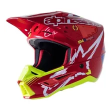 Capacete Alpinestars Sm5 Action Cor Vermelho Brilhante Bra