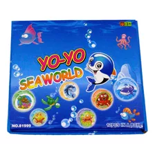 Pack 12 Yo-yo Seaworld Con Luces Juguete Diversion 1781-1