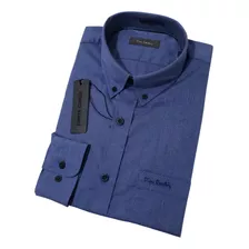 Camisa Social Manga Longa Pierre Cardin Ml Tradicional Bolso