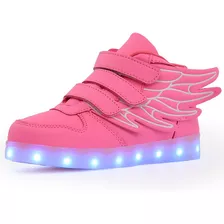 Zapatos Para Niños Wings Led Luminous High Top