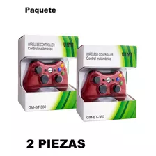 Paquete 2 Piezas Control Gamepad Inalambrico Para Xbox 360