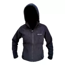 Campera Polar Explora Dama Capucha Mujer Invierno Micropolar