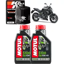 Oleo Motul 5100 10w40 Filtro Oleo Kn-303 Kawasaki Er6n Er6-n