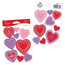 Pegatinas Para Fiesta De San Valentín Con Corazones - 1 Pack