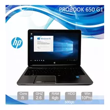 Hp Probook 650 G1, Core I5, 4gb Ram, 500gb Hdd, W10pro, Bg