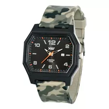 Relógio X-watch Masculino Quadrado Camuflado Xgpp1020