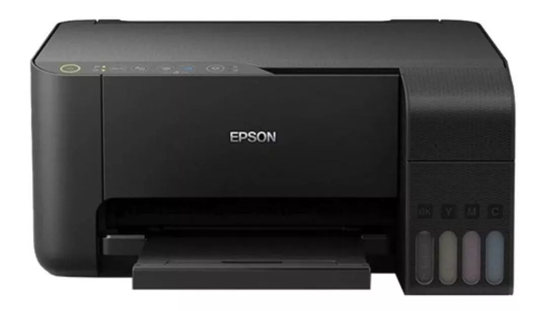 Impresora A Color Multifunción Epson Ecotank L3150 Con Wifi Negra 100v/240v